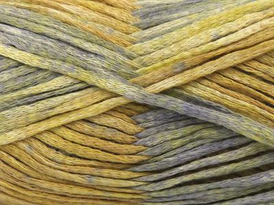 Lot of 4 x 100gr Skeins Ice Yarns COTTON SPLASH (100% Cotton) Yarn Brown Shades Grey Shades