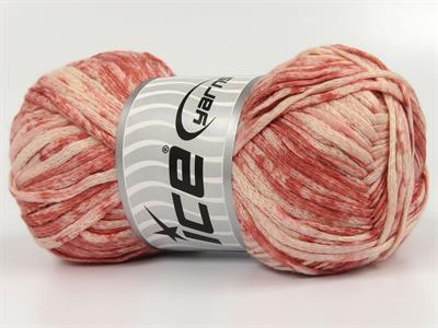 Lot of 4 x 100gr Skeins Ice Yarns COTTON SPLASH (100% Cotton) Yarn Salmon Shades