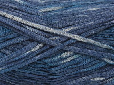 Lot of 4 x 100gr Skeins Ice Yarns COTTON SPLASH (100% Cotton) Yarn Blue Shades Turquoise