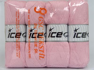 4x100gr. COTTONAC FINE Pamuk, Akrilik Bebe Pembesi Yazlık İplikler, Pamuk