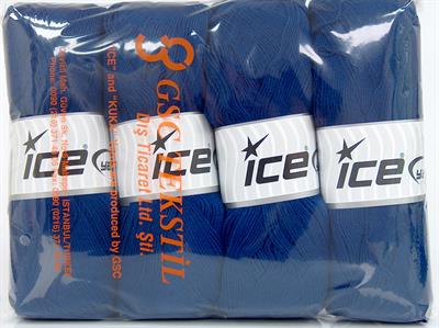 4x100gr. COTTONAC FINE Pamuk, Akrilik lacivert Yazlık İplikler, Pamuk