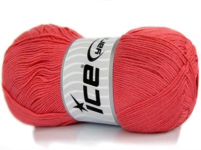 4x100gr. COTTONAC FINE Pamuk, Akrilik Domates Kırmızı Yazlık İplikler, Pamuk