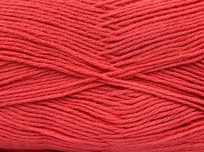 4x100gr. COTTONAC FINE Pamuk, Akrilik Domates Kırmızı Yazlık İplikler, Pamuk