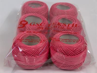 6x50gr. CRAFTY Akrilik Şeker pembe Yazlık İplikler, Tığ İşi, 100% Akrilik