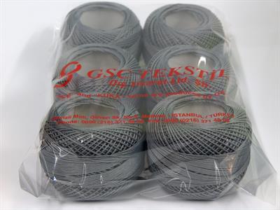 6x50gr. CRAFTY Akrilik Koyu Gri Yazlık İplikler, Tığ İşi, 100% Akrilik