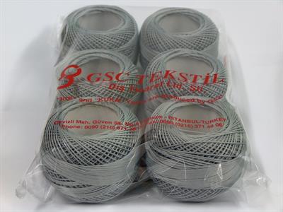 6x50gr. CRAFTY Akrilik Gri Yazlık İplikler, Tığ İşi, 100% Akrilik