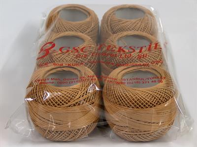 6x50gr. CRAFTY Akrilik Açık Kahve Yazlık İplikler, Tığ İşi, 100% Akrilik