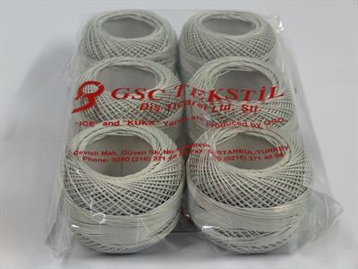 6x50gr. CRAFTY Akrilik Açık Gri Yazlık İplikler, Tığ İşi, 100% Akrilik