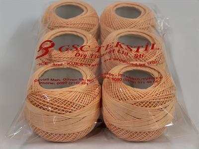 6x50gr. CRAFTY Akrilik Açık Somon Yazlık İplikler, Tığ İşi, 100% Akrilik