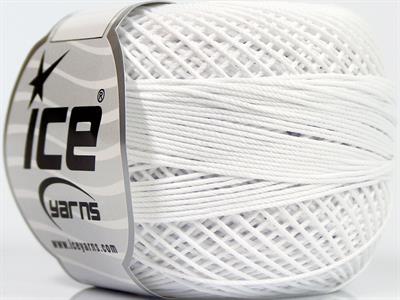 6x50gr. CRAFTY Akrilik Optik Beyaz Yazlık İplikler, Tığ İşi, 100% Akrilik