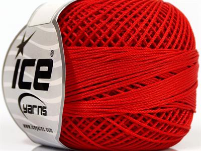 6x50gr. CRAFTY Akrilik Kırmızı Yazlık İplikler, Tığ İşi, 100% Akrilik