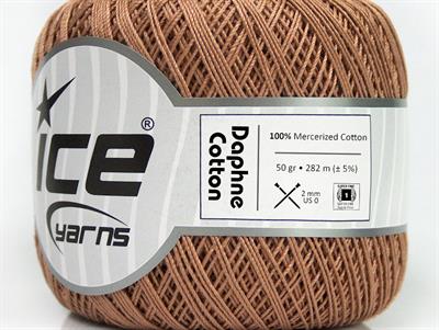 Lot of 6 Skeins Ice Yarns DAPHNE COTTON (100% Mercerized Cotton) Yarn Beige