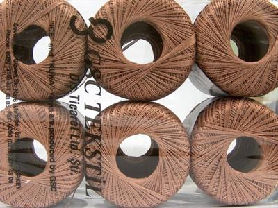 Lot of 6 Skeins Ice Yarns DAPHNE COTTON (100% Mercerized Cotton) Yarn Beige