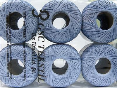 Lot of 6 Skeins Ice Yarns DAPHNE COTTON (100% Mercerized Cotton) Yarn Light Lilac