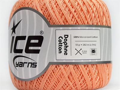 Lot of 6 Skeins Ice Yarns DAPHNE COTTON (100% Mercerized Cotton) Yarn Light Salmon