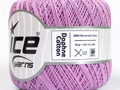 Lot of 6 Skeins Ice Yarns DAPHNE COTTON (100% Mercerized Cotton) Yarn Lilac