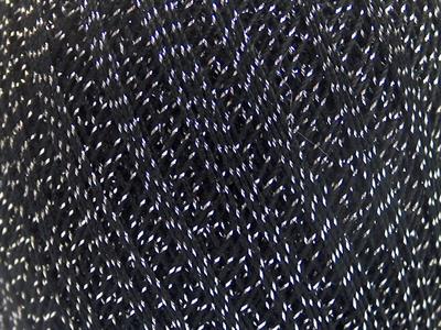 6x50gr. DAPHNE COTTON METALLIC Metalik Simli, Merserize Pamuk Siyah, Gümüş Metalik Simli, Çok İnce, Yazlık İplikler, Pamuk