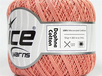 Lot of 6 Skeins Ice Yarns DAPHNE COTTON (100% Mercerized Cotton) Yarn Rose Pink