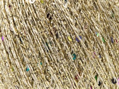 6x25gr. DAZZLE PAILLETTE Metalik Simli Altın, Gökkuşağı Metalik Simli, Yazlık İplikler, Boncuklu Pullu