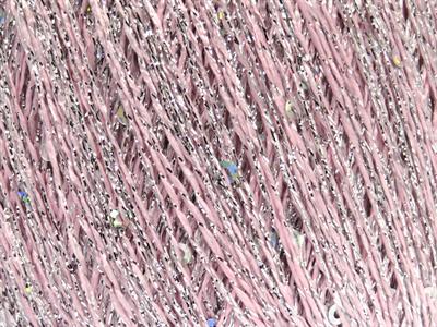 6x25gr. DAZZLE PAILLETTE Metalik Simli Pembe Metalik Simli, Yazlık İplikler, Boncuklu Pullu