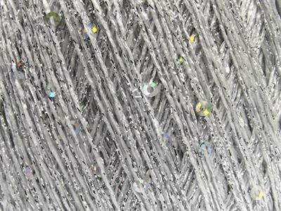 6x25gr. DAZZLE PAILLETTE Metalik Simli Gümüş Metalik Simli, Yazlık İplikler, Boncuklu Pullu