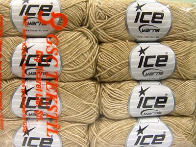 8x50gr. DENIM Akrilik, Pamuk Bej Yazlık İplikler, Pamuk