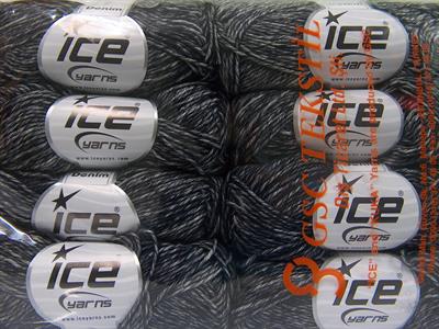 8x50gr. DENIM Akrilik, Pamuk Koyu laci Yazlık İplikler, Pamuk