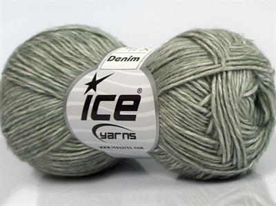 8x50gr. DENIM Akrilik, Pamuk Açık Gri Yazlık İplikler, Pamuk