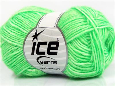 8x50gr. DENIM Akrilik, Pamuk Neon Yeşil Yazlık İplikler, Pamuk