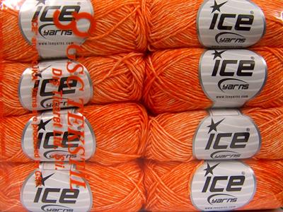 8x50gr. DENIM Akrilik, Pamuk Turuncu Yazlık İplikler, Pamuk