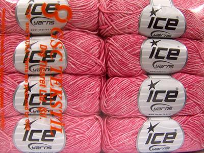 8x50gr. DENIM Akrilik, Pamuk Pembe Yazlık İplikler, Pamuk