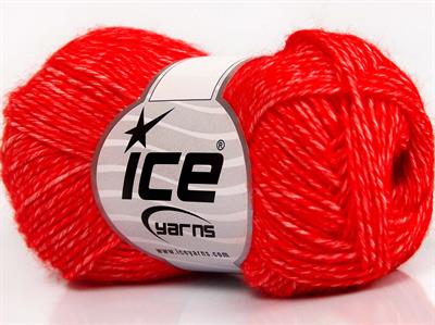 8x50gr. DENIM Akrilik, Pamuk Kırmızı Yazlık İplikler, Pamuk