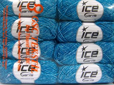 8x50gr. DENIM Akrilik, Pamuk Turkuaz Yazlık İplikler, Pamuk