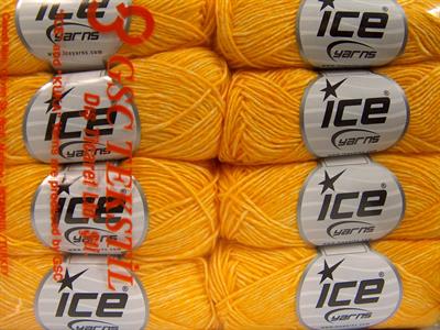 8x50gr. DENIM Akrilik, Pamuk Sarı Yazlık İplikler, Pamuk