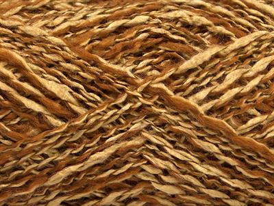 Lot of 8 Skeins Ice Yarns DOPPIO LANA (44% Wool) Hand Knitting Yarn Camel Brown