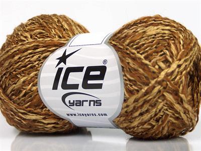 Lot of 8 Skeins Ice Yarns DOPPIO LANA (44% Wool) Hand Knitting Yarn Camel Brown