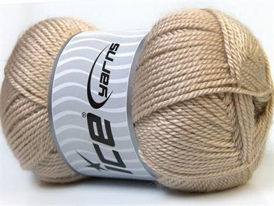 Lot of 4 x 100gr Skeins Ice Yarns DORA Hand Knitting Yarn Beige