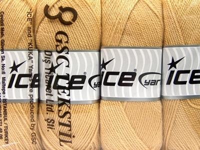 4x100gr. DORA Akrilik Cafe Latte  Kışlık, Düz iplikler, 100% Akrilik