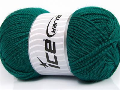 4x100gr. DORA Akrilik Koyu yeşil Kışlık, Düz iplikler, 100% Akrilik