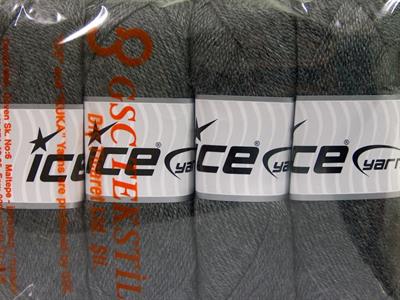 4x100gr. DORA Akrilik Koyu Gri Kışlık, Düz iplikler, 100% Akrilik