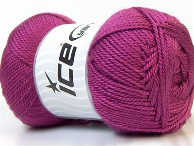 Lot of 4 x 100gr Skeins Ice Yarns DORA Hand Knitting Yarn Dark Orchid