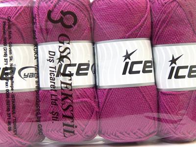 Lot of 4 x 100gr Skeins Ice Yarns DORA Hand Knitting Yarn Dark Orchid