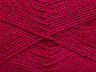 4x100gr. DORA Akrilik Fuşya Kışlık, Düz iplikler, 100% Akrilik