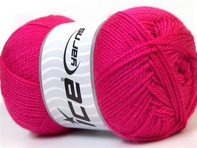 Lot of 4 x 100gr Skeins Ice Yarns DORA Hand Knitting Yarn Fuchsia