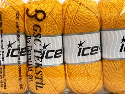 4x100gr. DORA Akrilik Altın Kışlık, Düz iplikler, 100% Akrilik