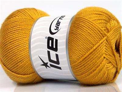 Lot of 4 x 100gr Skeins Ice Yarns DORA Hand Knitting Yarn Gold