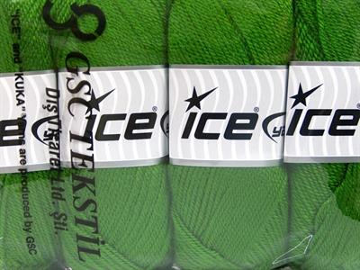 4x100gr. DORA Akrilik Yeşil Kışlık, Düz iplikler, 100% Akrilik