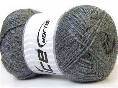 Lot of 4 x 100gr Skeins Ice Yarns DORA Hand Knitting Yarn Grey