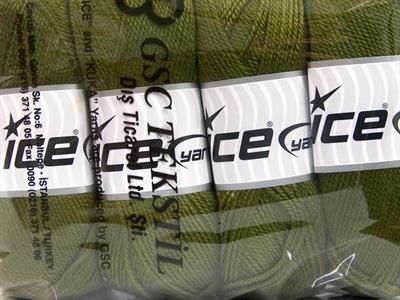 4x100gr. DORA Akrilik Haki Kışlık, Düz iplikler, 100% Akrilik