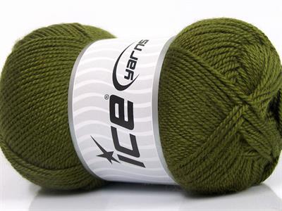 4x100gr. DORA Akrilik Haki Kışlık, Düz iplikler, 100% Akrilik